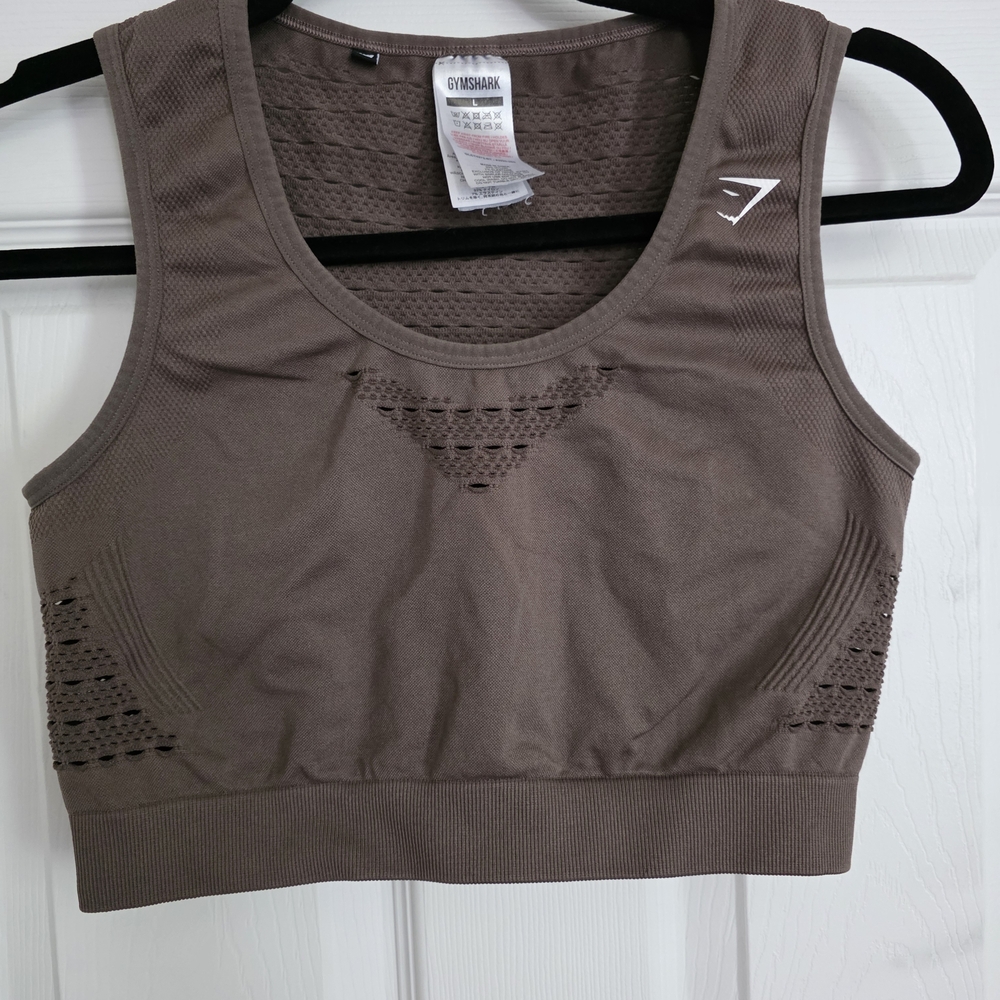 Gymshark Women's Brown Sports Bra